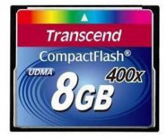 Карта пам'яті Transcend 8 Gb Compact Flash 400x