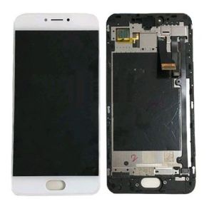 Дисплей для Meizu Pro 6 (M570H), Pro 6s с сенсором и рамкой белый (TFT) - 557961
