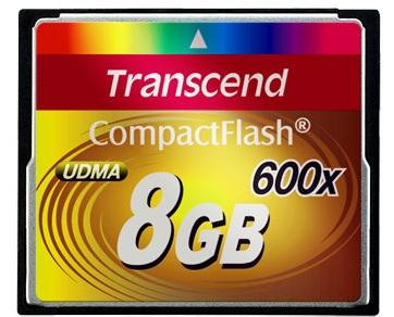 Transcend 8 Gb Compact Flash 600x - 114026