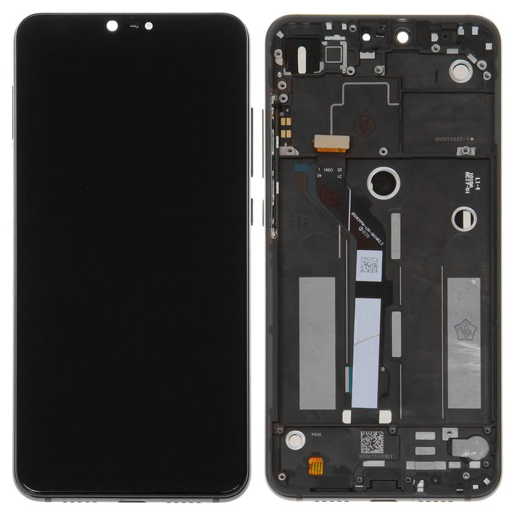 Дисплей для Xiaomi Mi8 Lite, Mi8X 6.26 с сенсором и рамкой Черный - 564613