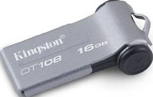 Kingston 16 GB DataTraveler 108 Grey - 510686