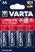 Батарейка Varta AA LR06 4шт Longlife Max Power (04706101404) Цена за 1 елемент