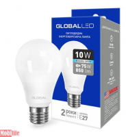 Світлодіодна лампа (LED) Global 1-GBL-164-02 (A60 10W 4100K 220V E27 AL)