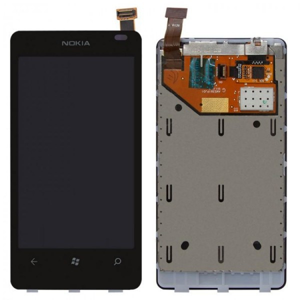 Дисплей для Nokia Lumia 800 с сенсором в рамке - 531450