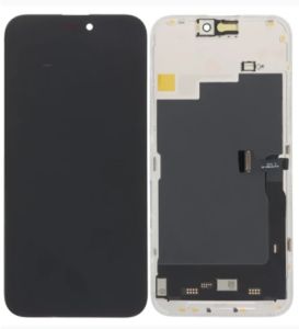 Дисплей Apple iPhone 15 Pro Max с сенсором и рамкой, черный (TFT) - 923085