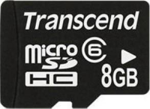 Карта памяти Transcend 8 Gb microSDHC class 6 - 113827