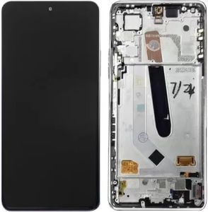 Дисплей для Xiaomi Poco F3, Mi11X, Mi11i, Redmi K40 с сенсором и рамкой, Arctic White, оригинал - 565909