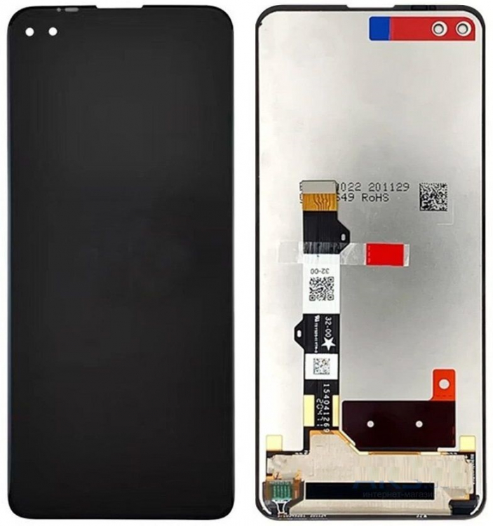 Дисплей для Motorola XT2125 Moto G100 с сенсором черный - 566107