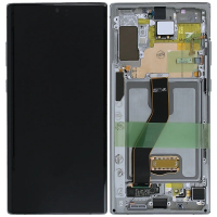 Дисплей Samsung N975F Galaxy Note 10 Plus з сенсором і рамкою Сріблястий Оригінал GH82-20900C /GH82-20838C