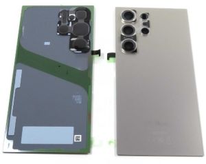 Задняя крышка Samsung S928 Galaxy S24 Ultra со стеклом камеры, Titanium Grey, оргинал - 922686