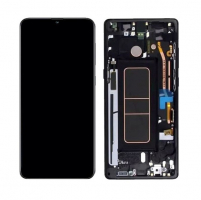 Дисплей для Samsung A015 Galaxy A01 с сенсором и рамкой Черный Оригинал (узкий шлейф) GH81-18209A