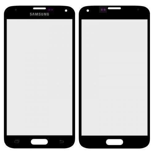 Стекло дисплея для ремонта Samsung G900F, G900H, G900T, Galaxy S5 Duos, Galaxy S5 черное - 542363
