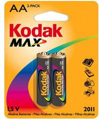 Батарейка Kodak AA LR06 MAX 1шт Цена упаковки. - 200952