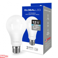Світлодіодна лампа (LED) Global 1-GBL-166-02 (A60 12W 4100K 220V E27 AL)