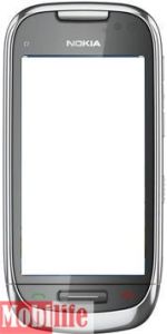 Корпус для Nokia C7-00 Серебро+Белый - 515070