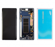 Дисплей для Samsung N960 Galaxy Note 9 с сенсором и рамкой синий (ocean Blue) Original GH97-22269B