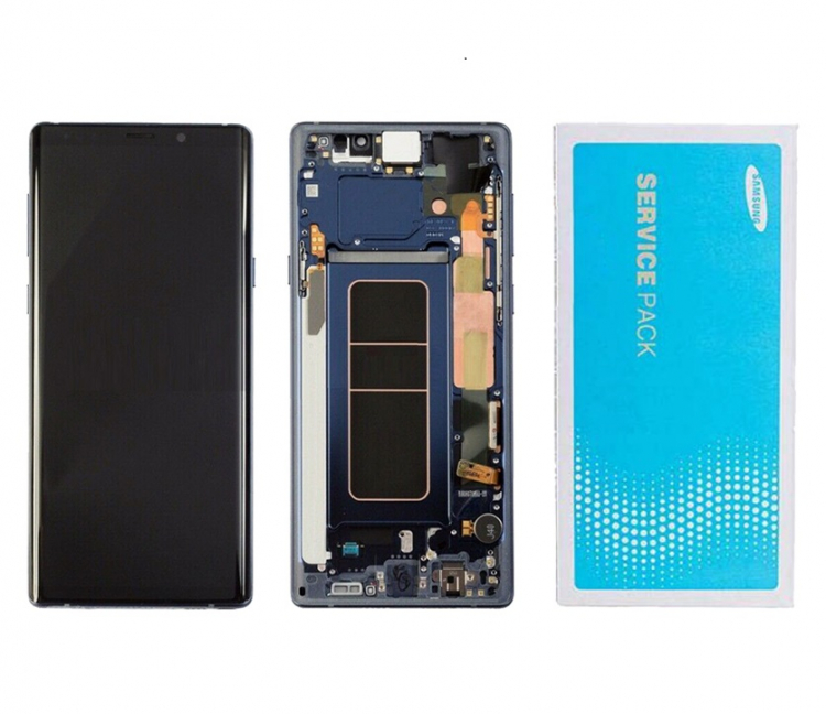 Дисплей для Samsung N960 Galaxy Note 9 с сенсором и рамкой синий (ocean Blue) Original GH97-22269B - 560743