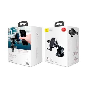 Автодержатель c бездротовою зарядкою Baseus Wireless Fast Charger Gravity Car Mount (osculum type) WXYL-A01 Чорний - 561139 Автодержатель c бездротовою зарядкою Baseus Wireless Fast Charger Gravity Car Mount (osculum type) WXYL-A01 Чорний - 561139