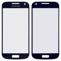 Стекло дисплея для ремонта Samsung i9190, i9195 Galaxy S4 Mini, i9192 Galaxy S4 Mini темно-синее