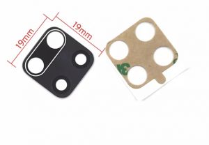 Стекло камеры Xiaomi Redmi Note 9, Note 9S, Note 9 Pro, Note 9 Pro Max Черный - 562337