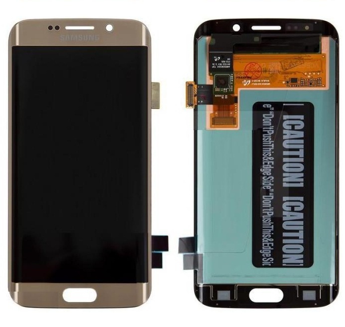 Дисплей для Samsung G925F Galaxy S6 Edge с сенсором Золотистый original - 546649