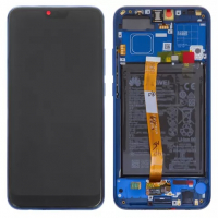 Дисплей для Huawei Honor 10 (COL-L29) с сенсором и рамкой Синий Оригинал
