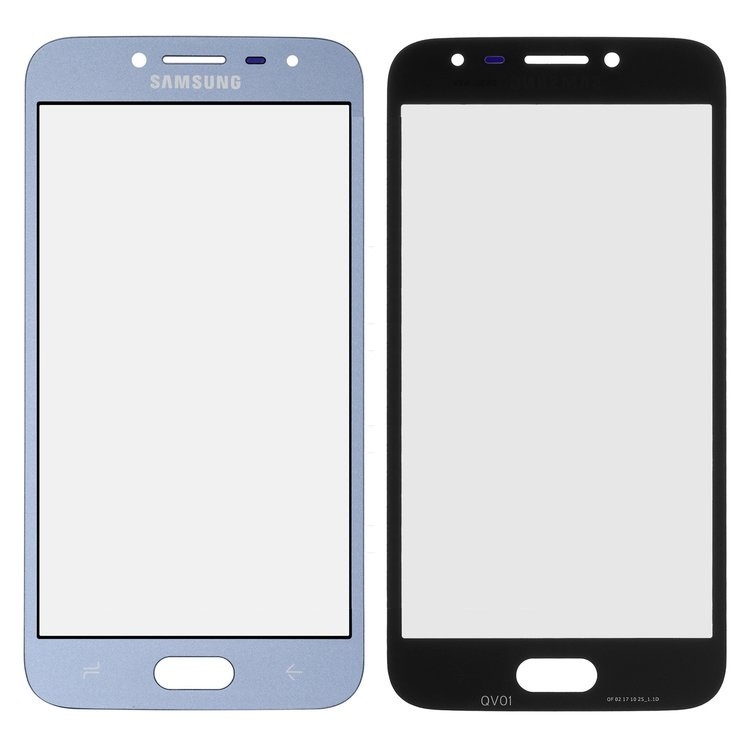 Стекло дисплея для ремонта Samsung J250 Galaxy J2 (2018), J2 Pro 2018 голубое - 555873