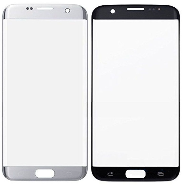 Стекло дисплея для ремонта Samsung G935 Galaxy S7 Edge серебро - 552283