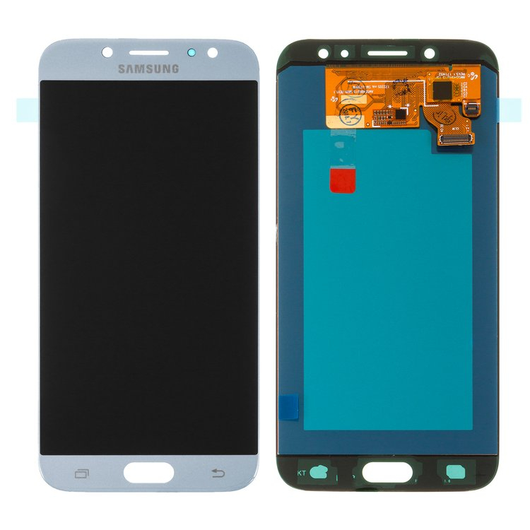 Дисплей Samsung J730 Galaxy J7 (2017) з сенсором Сріблястий (OLED) - 563231