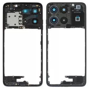 Середня частини корпуса для Motorola Moto G15, чорний - 929621