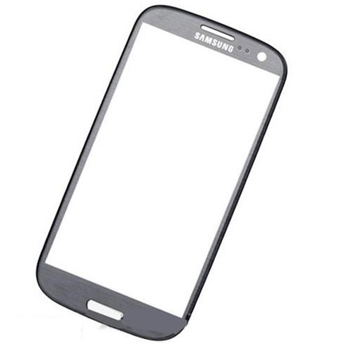 Стекло дисплея для ремонта Samsung i9300 Galaxy S3, I9305 Galaxy S3 серый - 540690