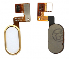 Шлейф Meizu M3 Note (M681H, M681Q, M681C) кнопки Home (10 pin) золотий
