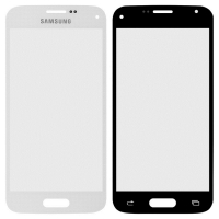 Стекло дисплея для ремонта Samsung G800h, G800f, G800e Galaxy S5 Mini белый