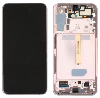 Дисплей Samsung S906 Galaxy S22 Plus с сенсором и рамкой розовое золото оригинал GH82-27500D