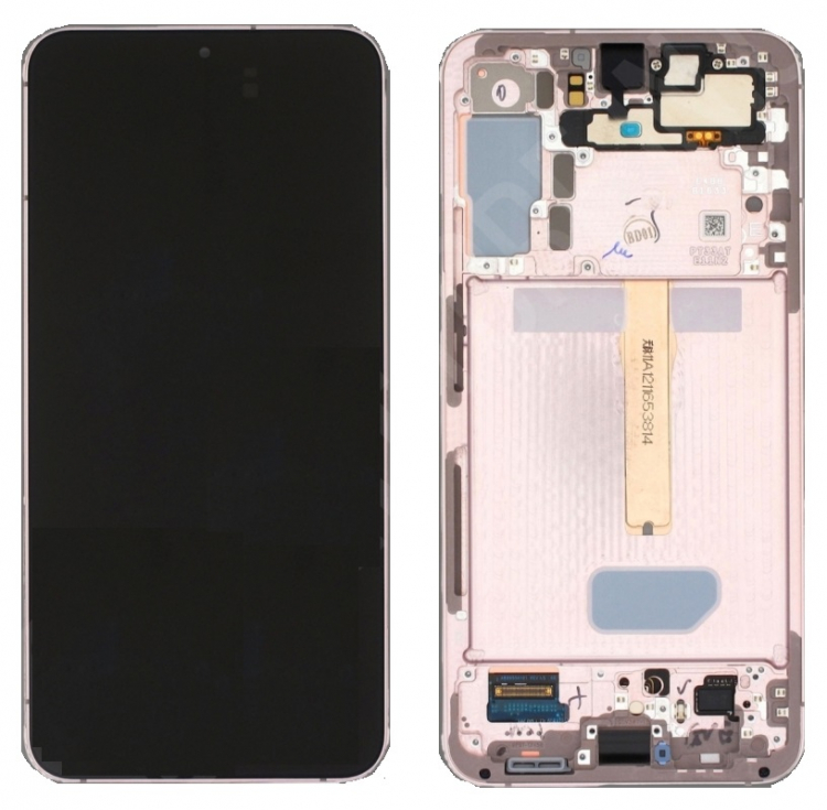 Дисплей Samsung S906 Galaxy S22 Plus с сенсором и рамкой розовое золото оригинал GH82-27500D - 566164