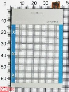 Тачскрин для Nokia 5330 черный с синим