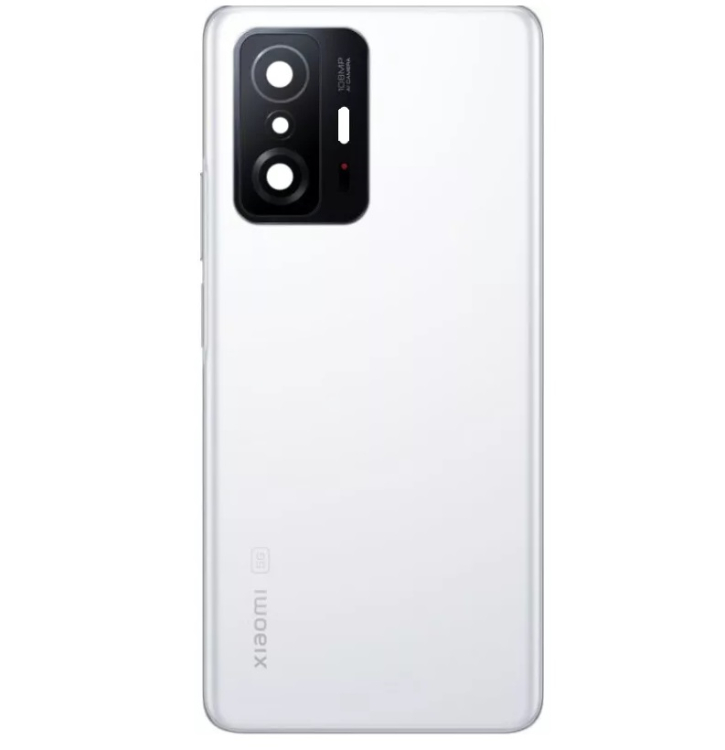 Задняя крышка Xiaomi 11T, 11T Pro со стеклом камеры, белый - 913841