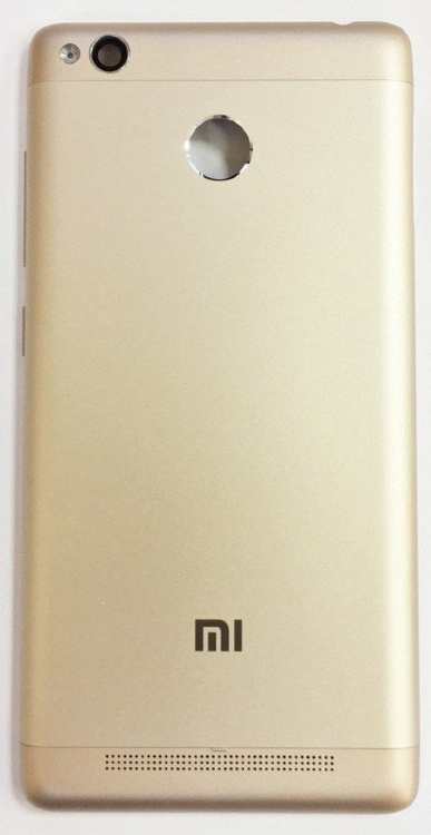Задняя крышка Xiaomi Redmi 3S, 3X, 3 Pro золотистая - 551084