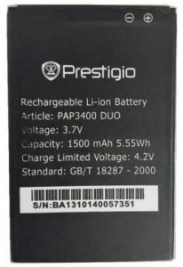 Аккумулятор для Prestigio MultiPhone PAP3400 DUO 1500mAh 5,55Wh - 542569