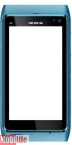 Верхня панель для Nokia N8 з кнопкою включення і заглушкою HDMI, Синій - 515075