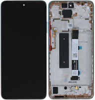 Дисплей для Xiaomi Mi10T Lite с сенсором и рамкой Розовое золото Оригинал