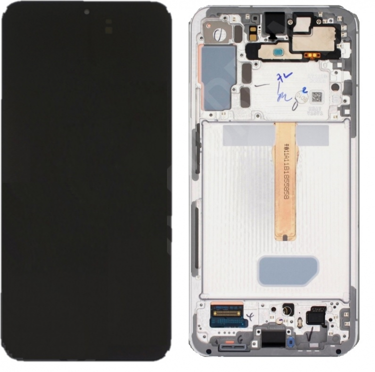 Дисплей Samsung S906 Galaxy S22 Plus с сенсором и рамкой белый оригинал GH82-27500B - 566165