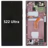 Дисплей Samsung Galaxy S22 Ultra S908 с сенсором и рамкой, Burgundy, оригинал, GH82-27489B - 908871