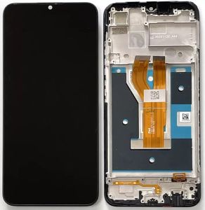 Дисплей Realme C21 (4906056) с сенсором и рамкой, черный, оригинал - 922196