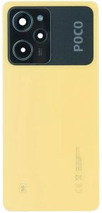 Задняя крышка Xiaomi Poco X5 Pro 5G со стеклом камеры, Yellow - 922793