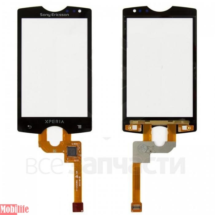 Сенсорное стекло (тачскрин) для Sony Ericsson ST15i Xperia Mini черный Ор