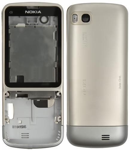 Корпус Nokia C3-01 Серебро - 515076