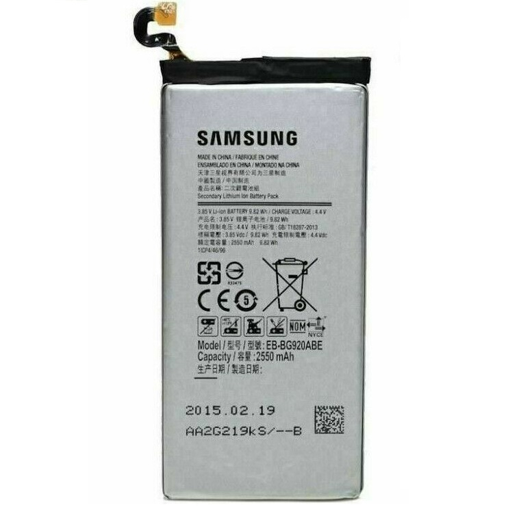 Аккумулятор для Samsung Galaxy S6, G920 EB-BG920ABE 2550mAh Оригинал GH43-04413B - 545021