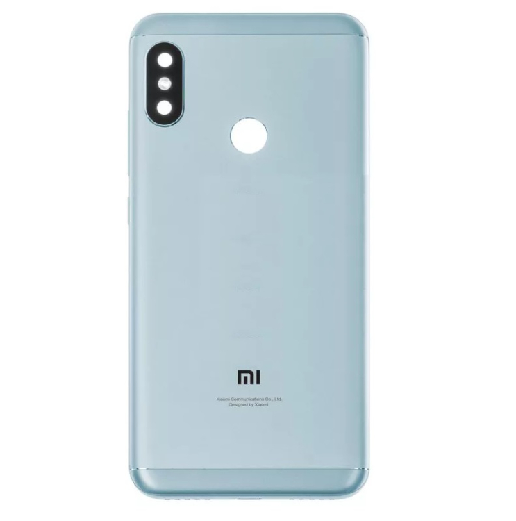 Задняя крышка Xiaomi Mi A2 Lite, Redmi 6 Pro со стеклом камеры, синий - 913843