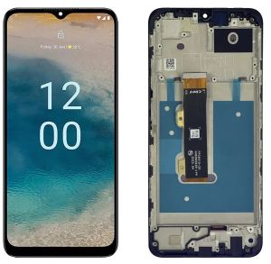Дисплей Nokia G22 (TA-1516, TA-1528) с сенсором и рамкой, черный - 913942